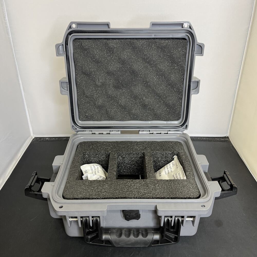 Invicta 3 SLOT Impact Watch Case Storage Collector Dive WaterProof DC8PATCH Grey - Picture 8 of 13
